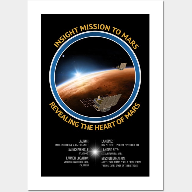 Mission to Mars NASA Space CubeSat Tour Shirt Christmas Gift Wall Art by stearman